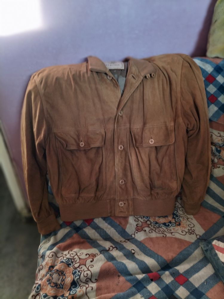 Veste cuir Camel striwa vintage taille Xxl 36 Cachan (94)