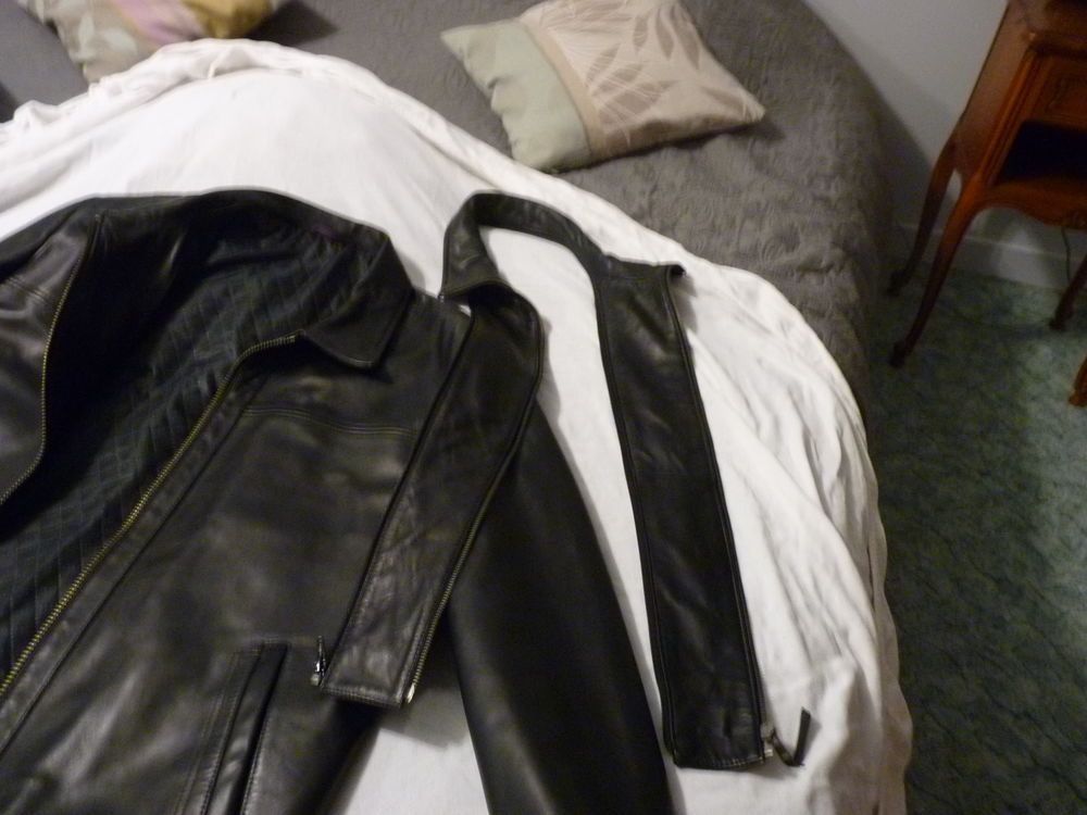 veste en cuir homme agneau taille L 40 Portbail (50)