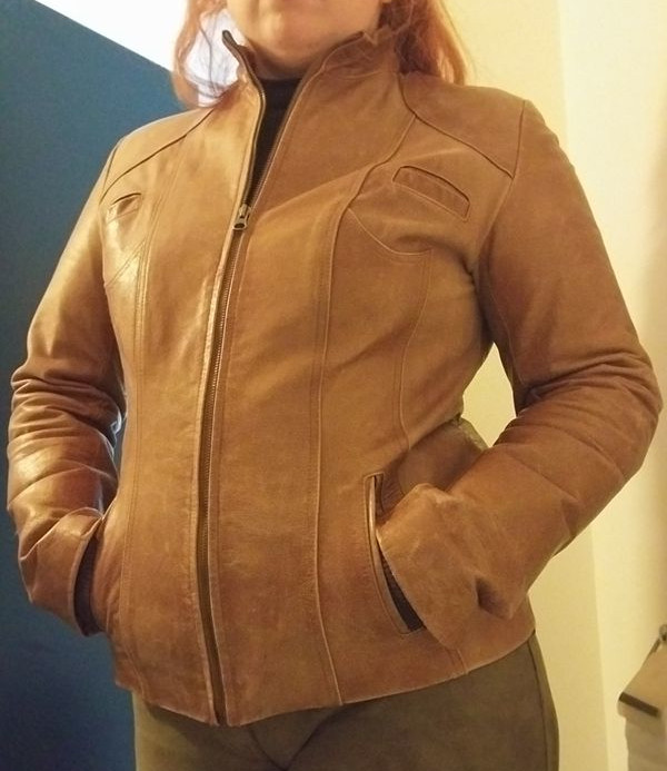 Veste en cuir marron de la marque Image 15 Dunkerque (59)