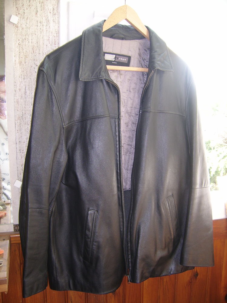 veste en cuir noir classique 15 Fleury-M�rogis (91)