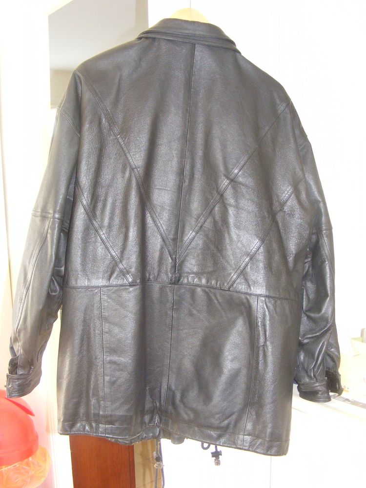 Veste cuir noir Homme 40 Marseillan (34)