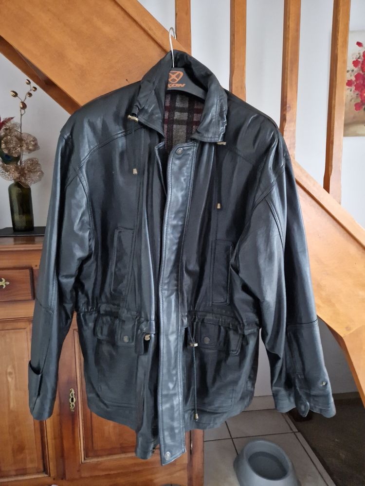 Veste cuir noir 90 Fitz-James (60)