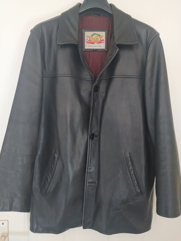 Veste cuir noir 60 Ch�teau-Th�baud (44)