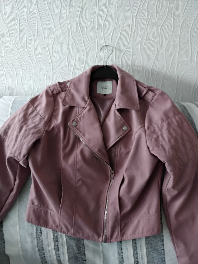 Veste en daim de couleur  vieux rose taille 44 15 Nevers (58)