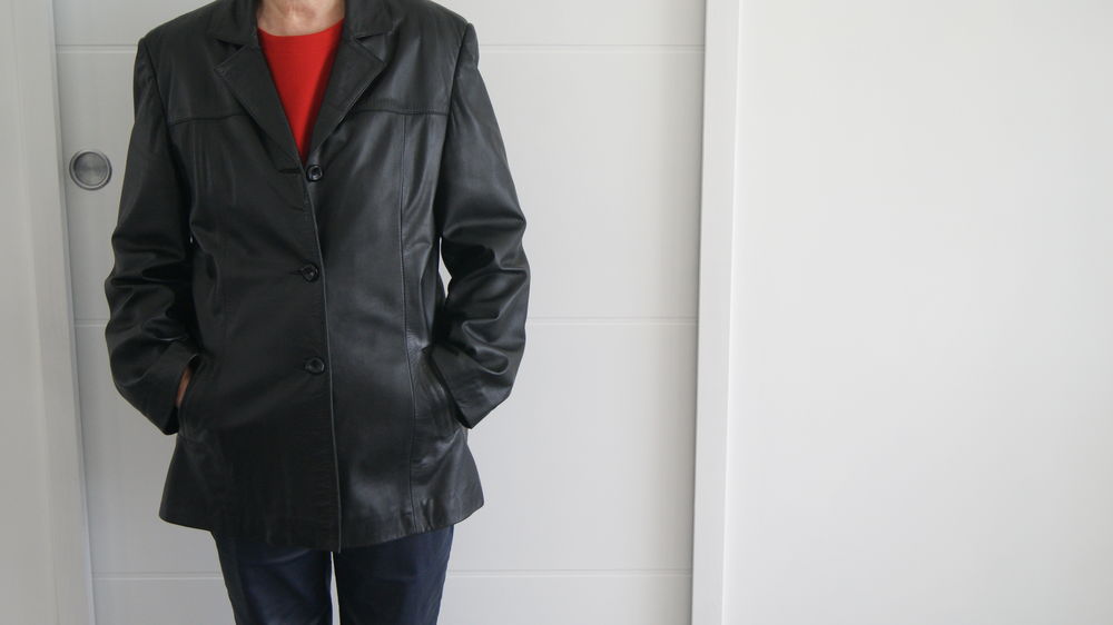 veste femme en cuir  noir 50 Les Epesses (85)