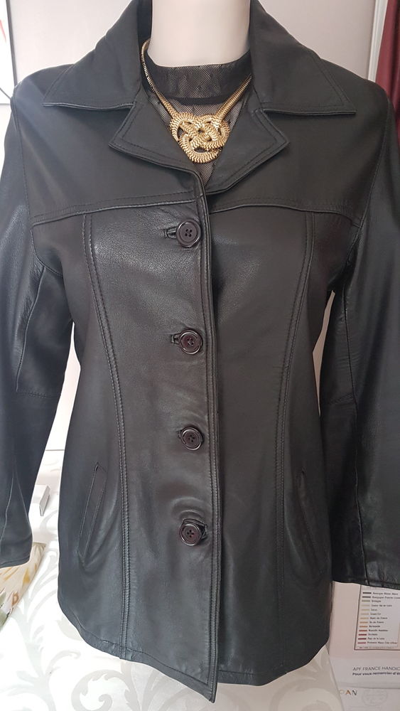 Veste 3/4 Femme 100% Cuir d'agneau 24 Auneau (28)