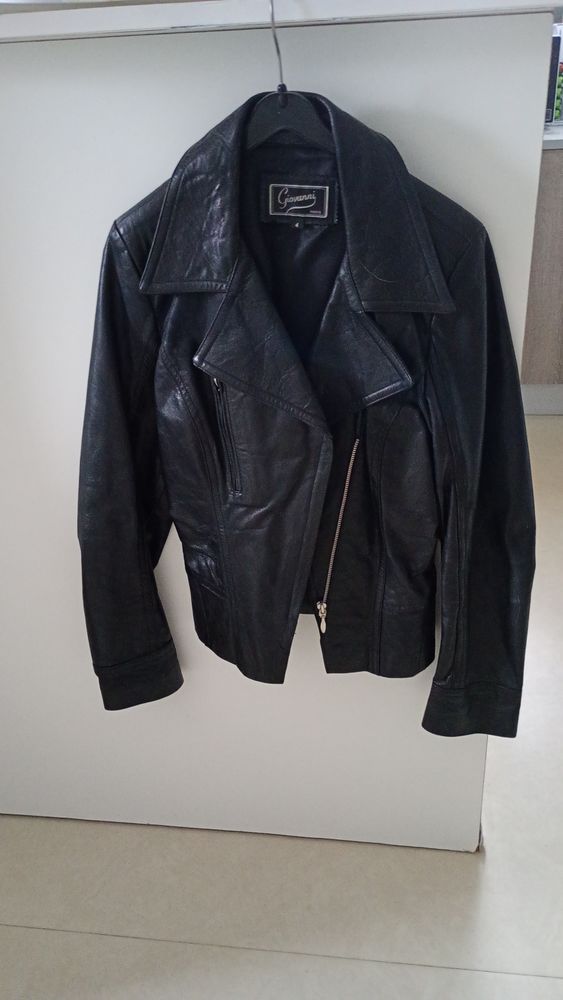 veste femme en cuire noire 40 Grenoble (38)