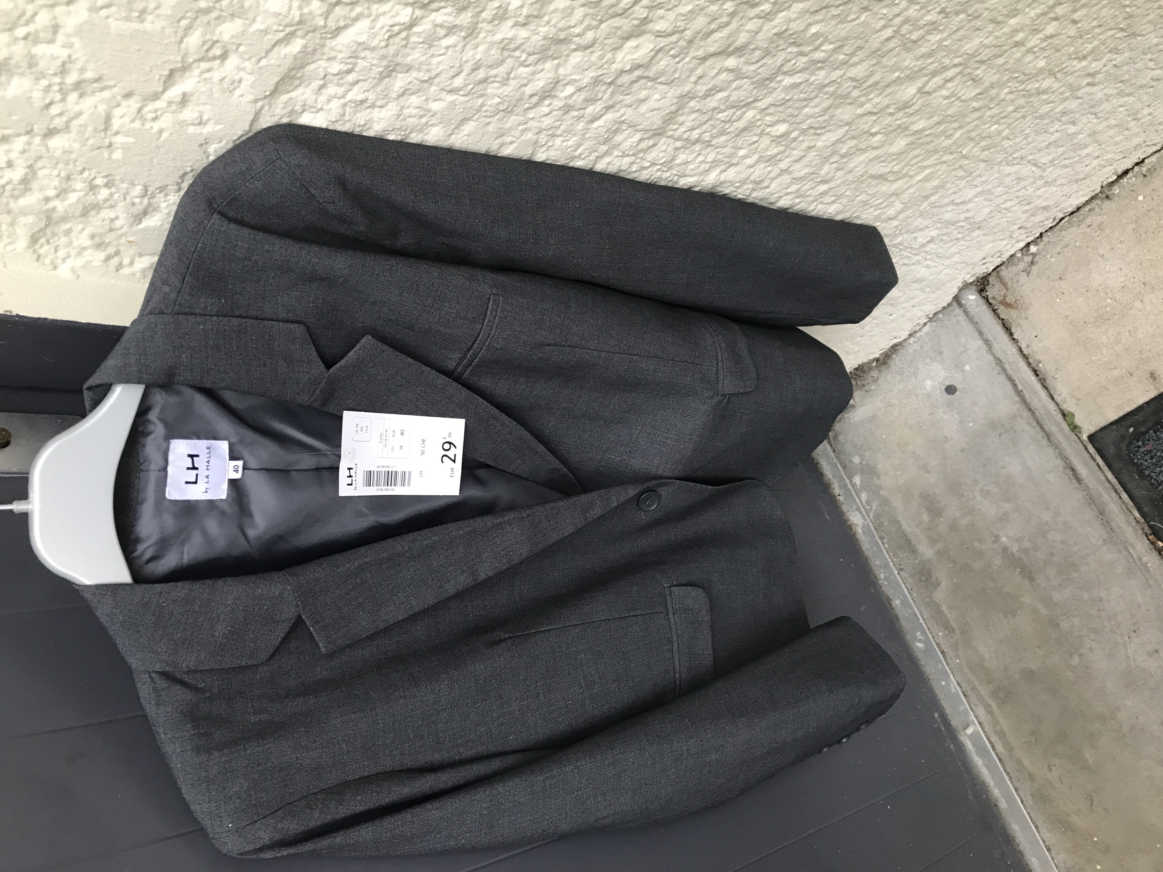 veste grise neuve de la halle 15 Oissery (77)