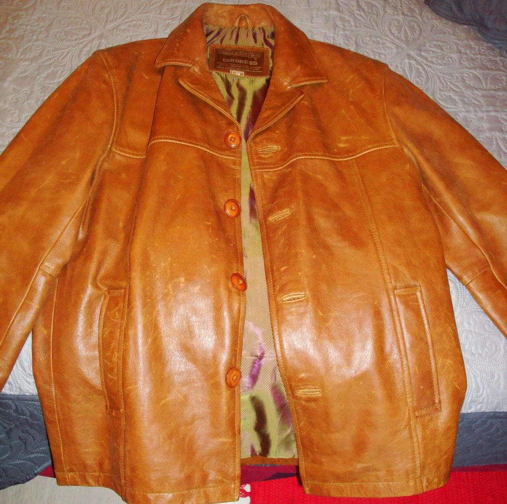 Veste homme en cuir v�ritable 15 Ambilly (74)