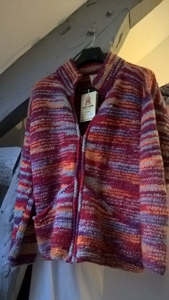 Veste laine tricot�e main 60 Betton (35)