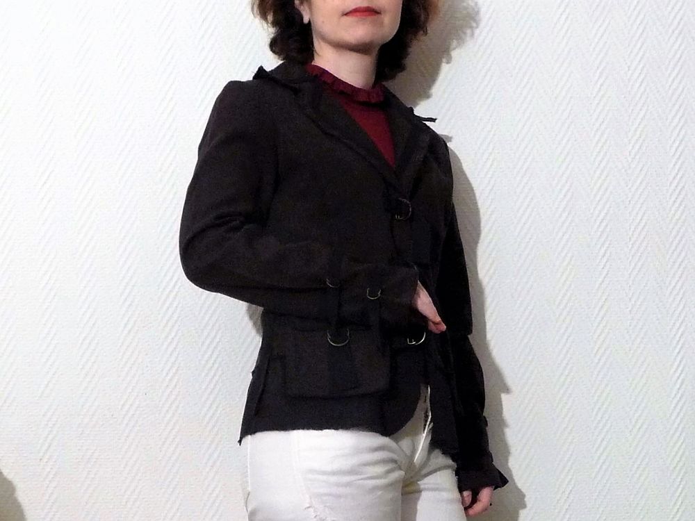 Veste L�g�re Marron et Noir- Taille 36-Neuf- Julie Guerlande 15 Paris 15 (75)