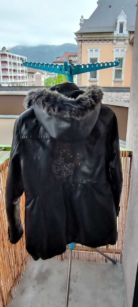 Veste longue femme cuir nappa vrai 30 Cluses (74)