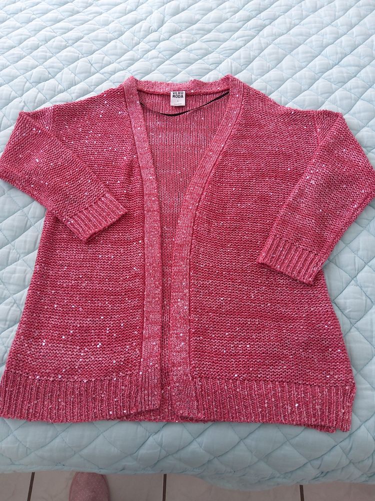 VESTE longue  VERO MODA  rose paillet�e - S 12 Saint-Etienne (42)