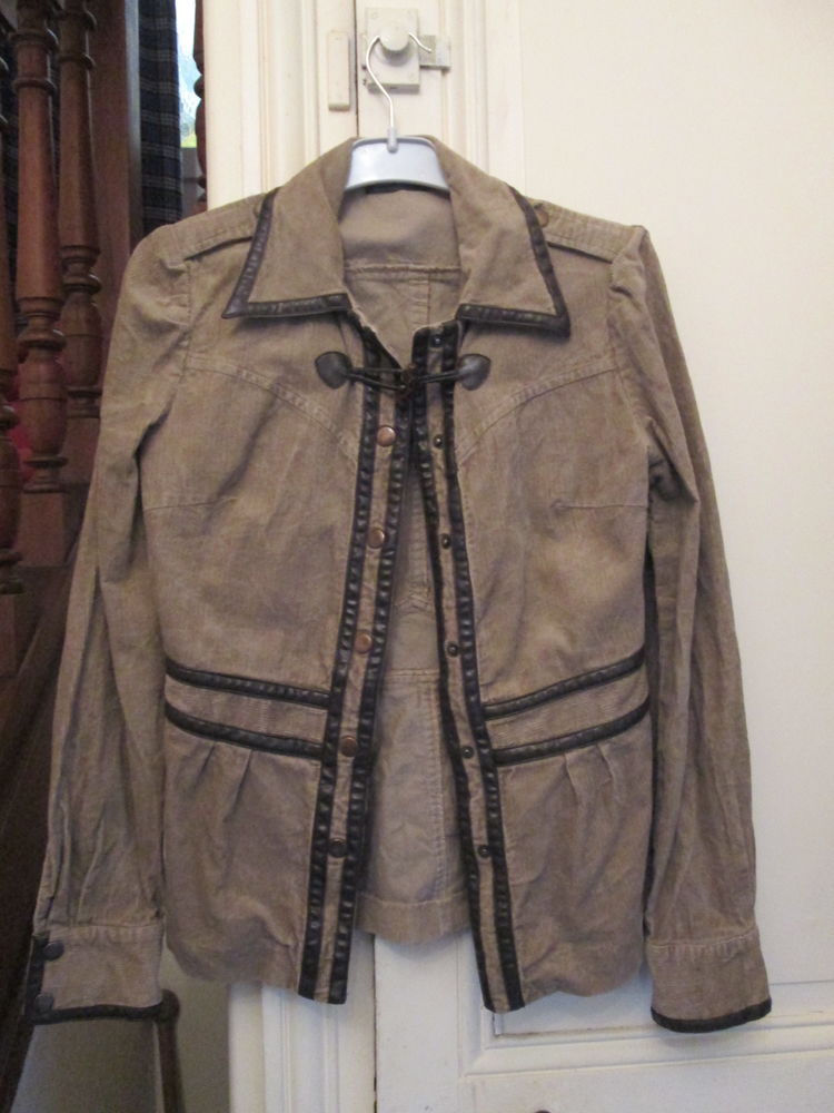 Veste marron coton cotel� Escandelle 10 Herblay (95)