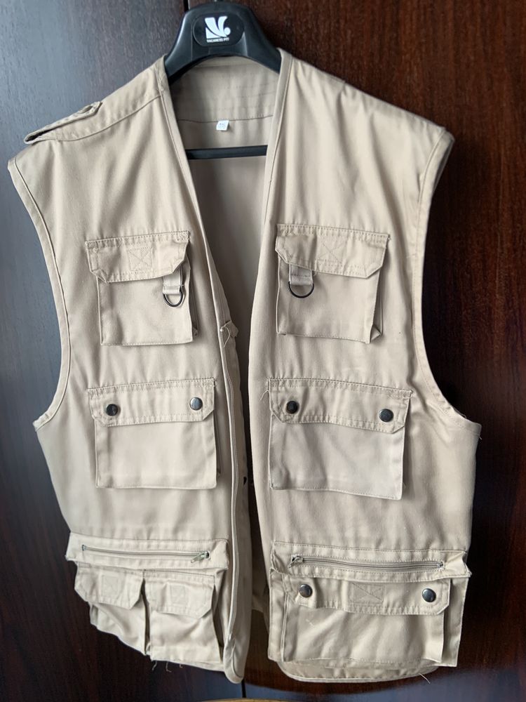 Veste multipoches reporter beige Treesco taille XXL 25 Vernon (27)