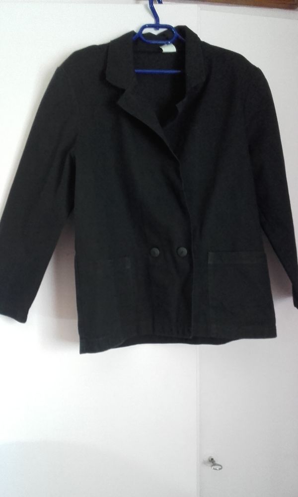 Veste noir manches longues 4 �tampes (91)