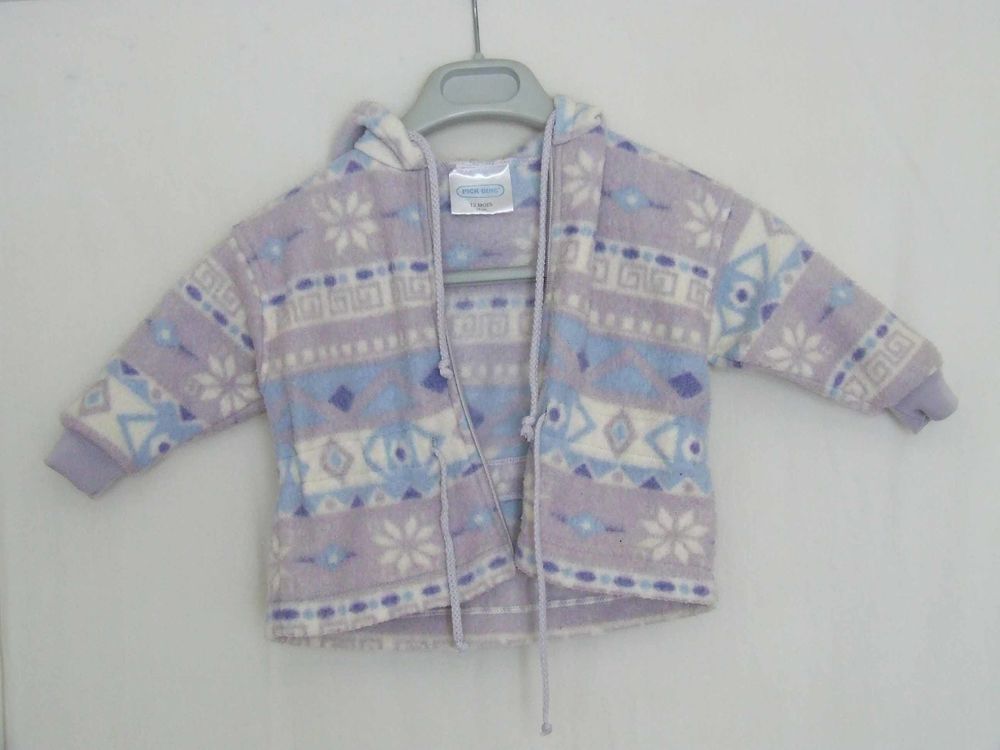 Veste polaire � capuche, PICK OUIC, T. 12�mois (74�cm) 1 Bagnolet (93)