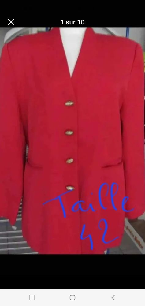 veste rouge taille 43 8 Bron (69)