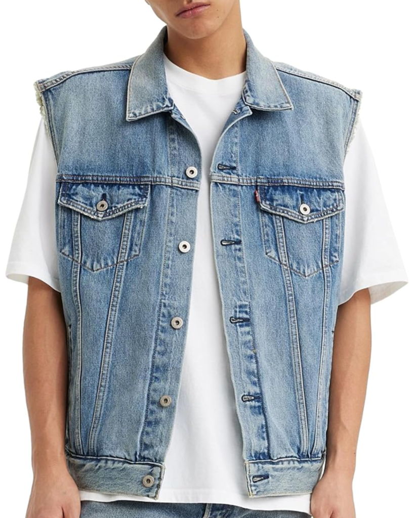 Veste Sans Manches en Jean Bleu Clair lewis 45 Ungersheim (68)