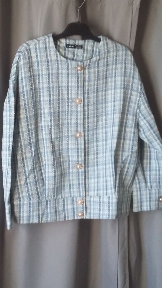 veste style tweed courte neuve 15 Foissac (12)