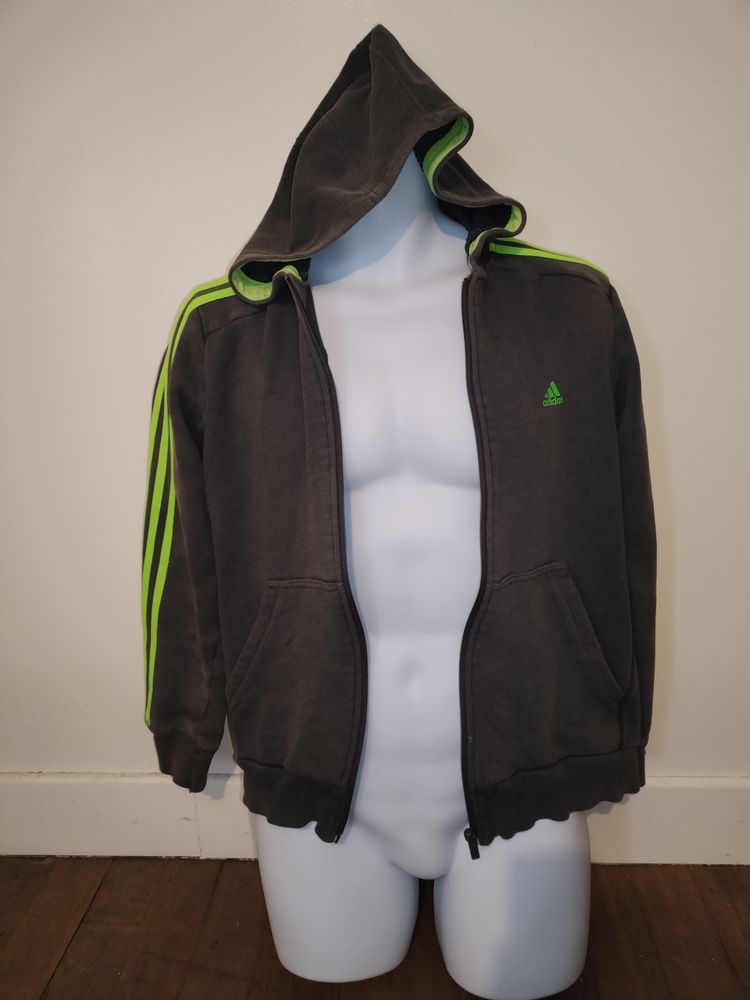 Veste de surv�tement ADIDAS gris/jaune (Taille L) 5 Brillon-en-Barrois (55)