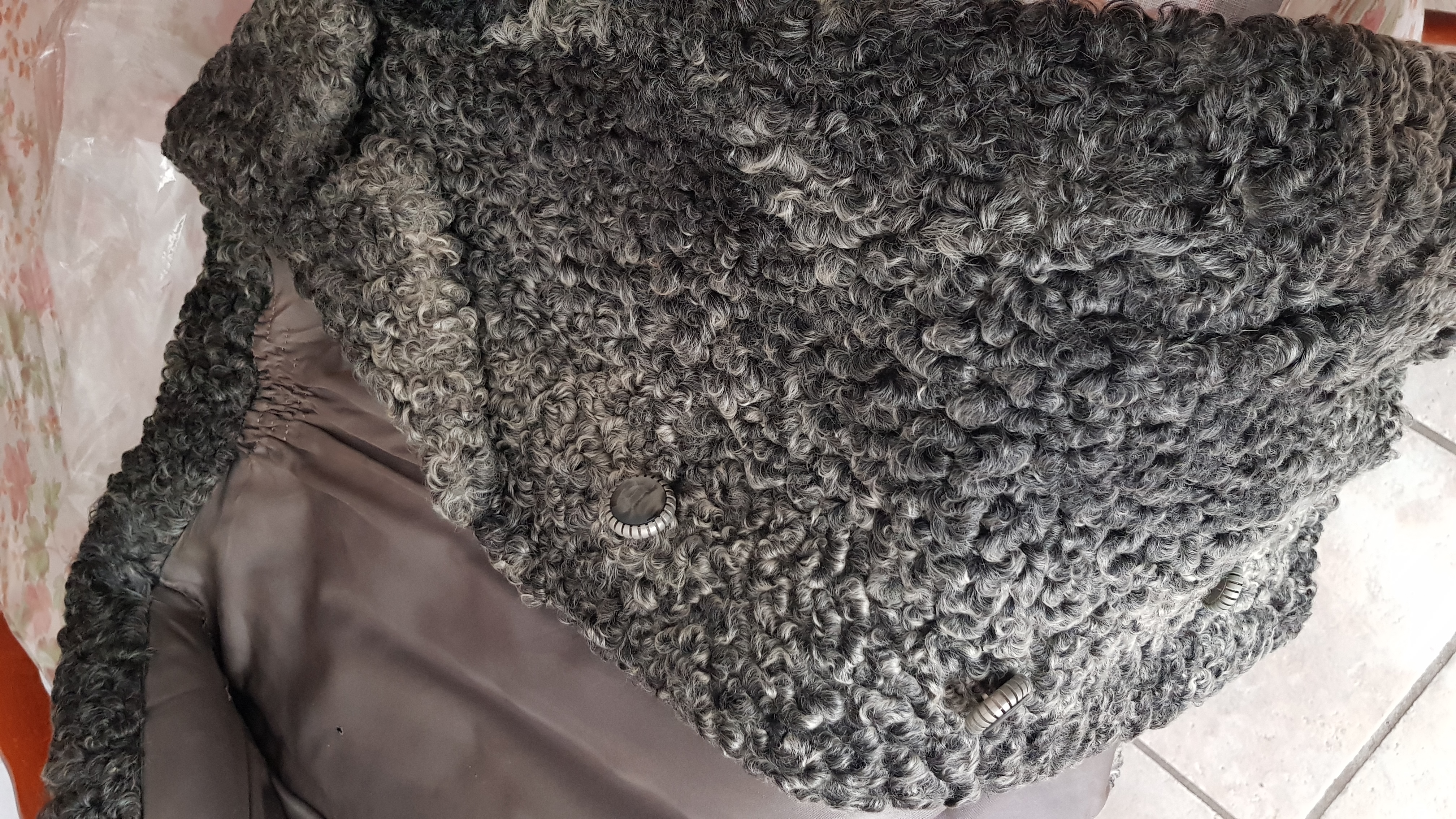 Veste trois quart en astragan 50 Dax (40)