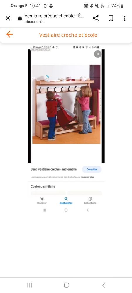 Vestiaire �cole et cr�che 450 Toul (54)