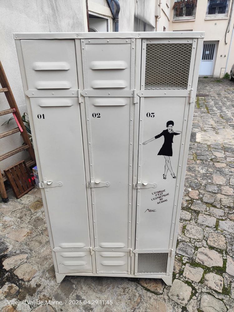 Vestiaire style industriel casier metallique 165 Villejuif (94)