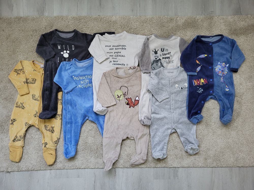 Lot v�tements gar�on 3 mois hiver - 67 pi�ces 120 Combaillaux (34)