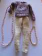 vêtements pour Barbie ou équivalent tricoter à la main l'ensemble plus un collier plus un bracelet pour enfant le tout 15 Saint-Pierre (97)