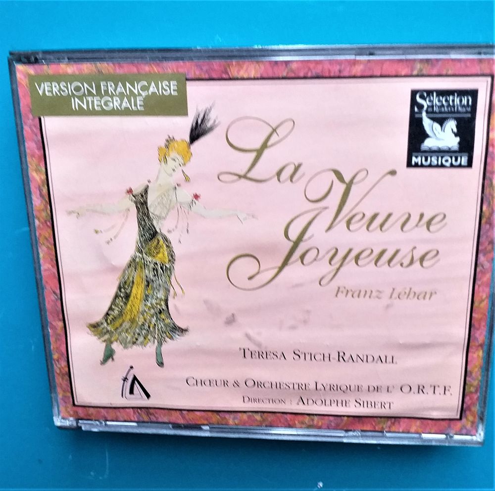 2 CD - LA VEUVE JOYEUSE de Franz LEHAR, choeur et orchestre lyrique de l'ORTF. Version fran�aise int�grale 6 Montauban (82)
