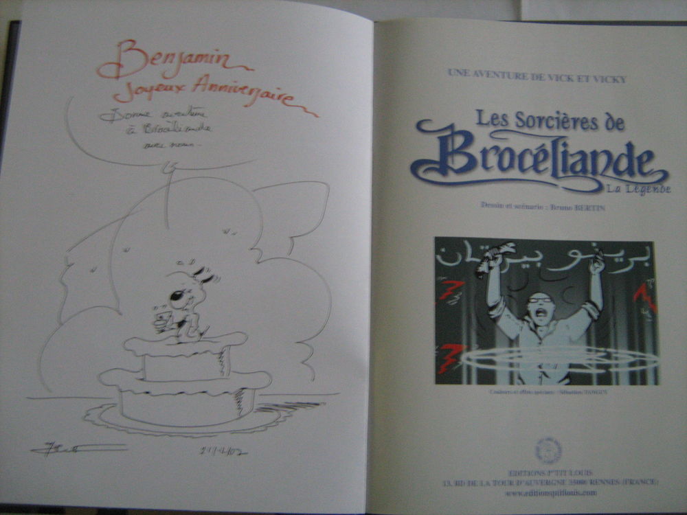  BD VICK ET VICKY DEDICACEE LES SORCIERES DE BROCELIANDE 12 Brest (29)