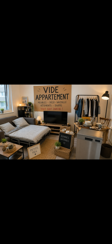     Vide appartement ? meubles, d&eacute;co, vaisselle, t&eacute;l&eacute; ?. 0 Troyes (10)