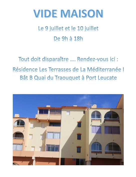 Vide appartement 0 Port Leucate (11)