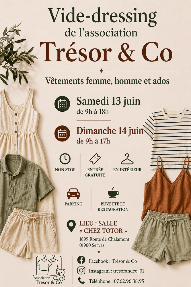 Vide-dressing ados & adultes printemps / &eacute;t&eacute; 0 Servas (01)