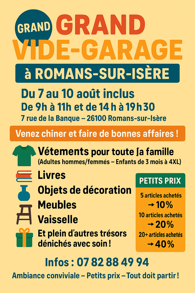 Vide garage 0 Romans-sur-Isre (26)
