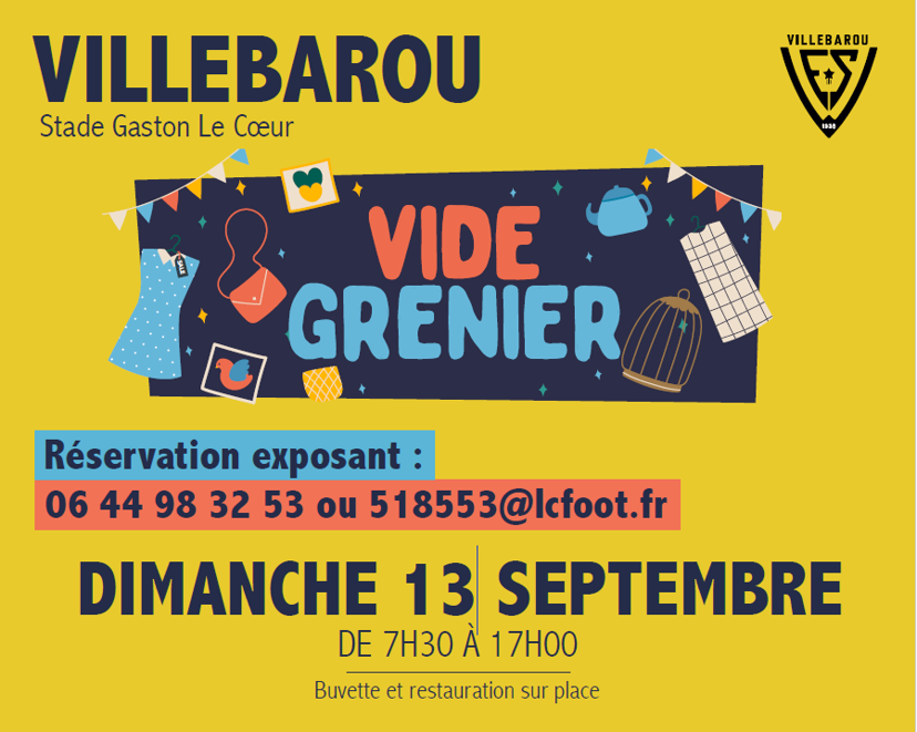 VIDE GRENIER 2026 0 Villebarou (41)