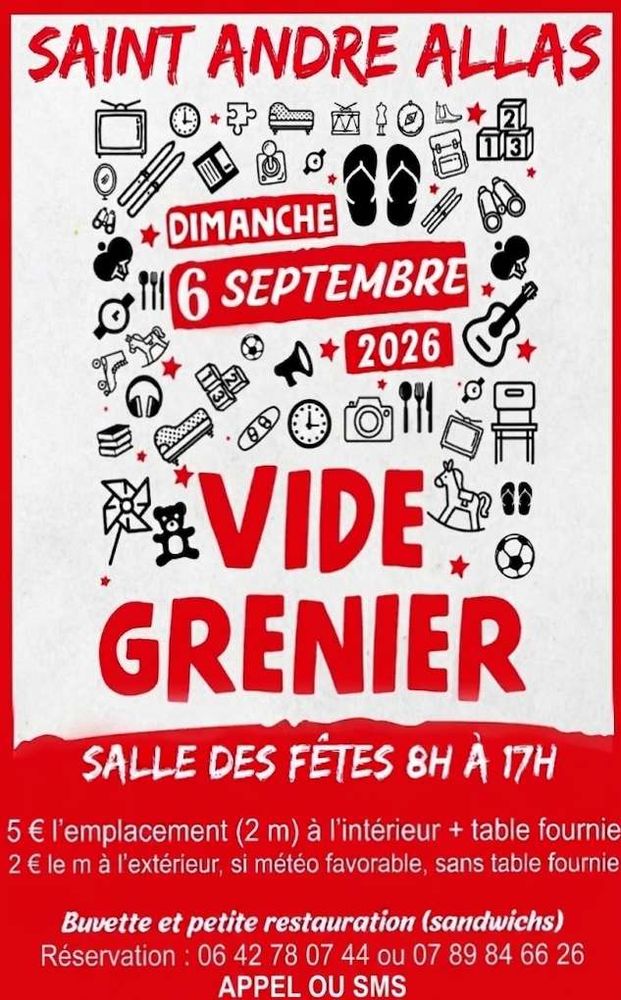 VIDE GRENIER A ST-ANDRE-ALLAS 24200 0 Saint-André-d'Allas (24)