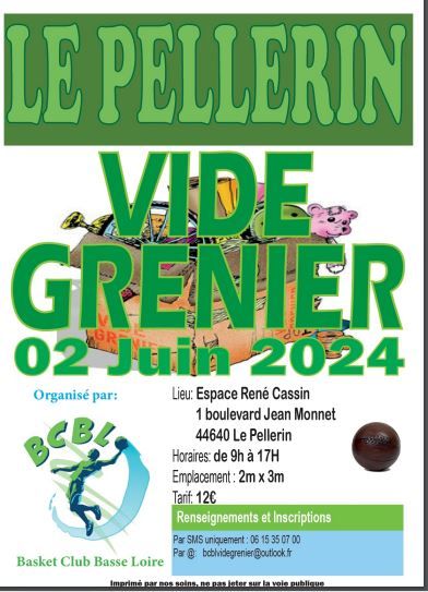 Vide Grenier du Basket Club Basse Loire (BCBL) 0 Le Pellerin (44)
