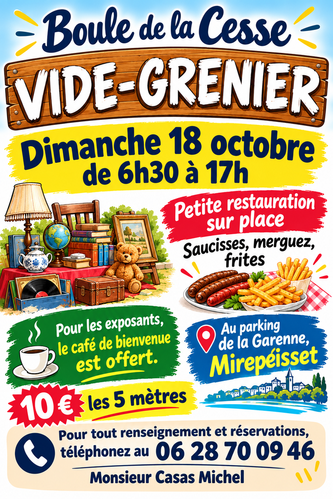 vide grenier  la boule de la cesse &agrave; mirepeisset 11120 0 Mirepeisset (11)