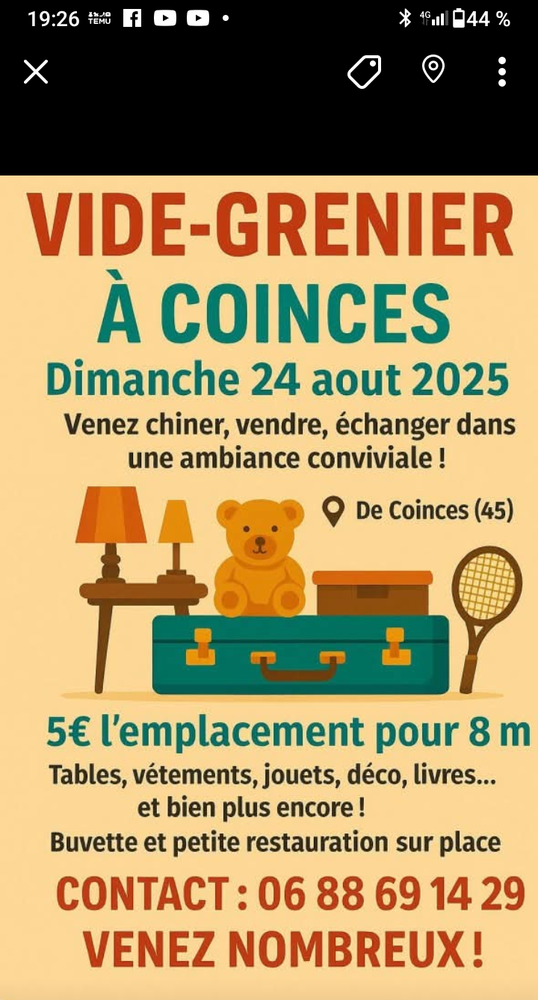 Vide grenier à Coinces 0 Coinces (45)
