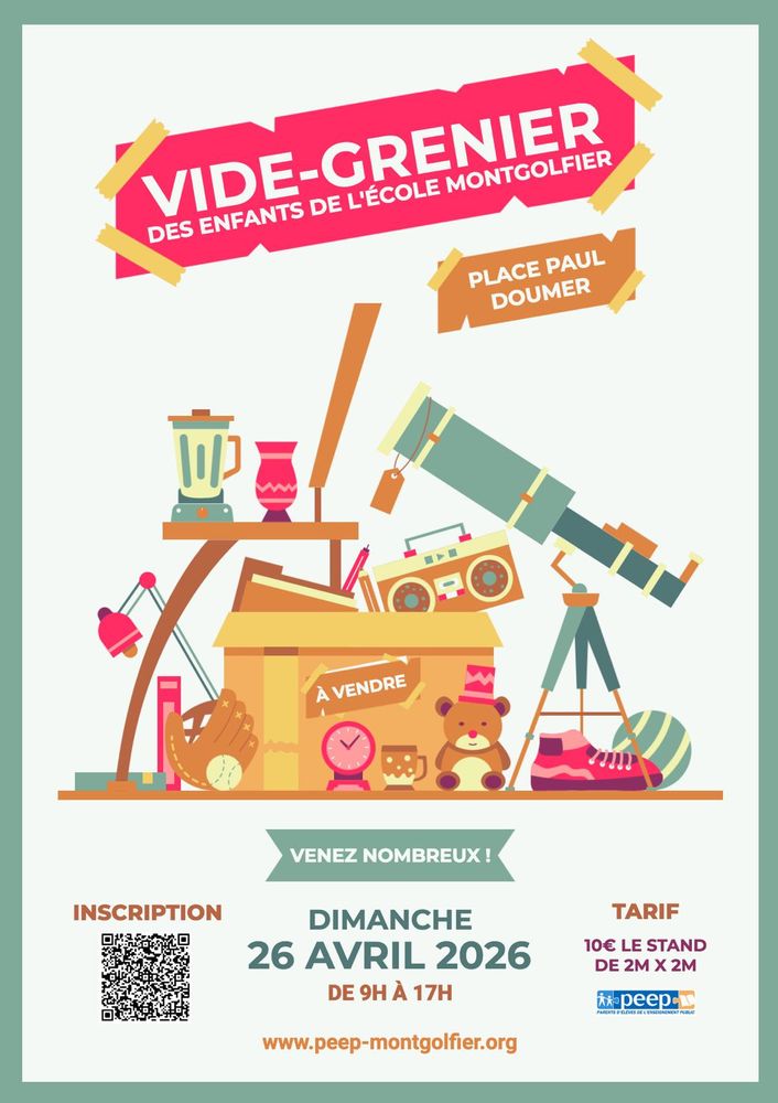 Vide-grenier de l'&eacute;cole Montgolfier 0 Bordeaux (33)