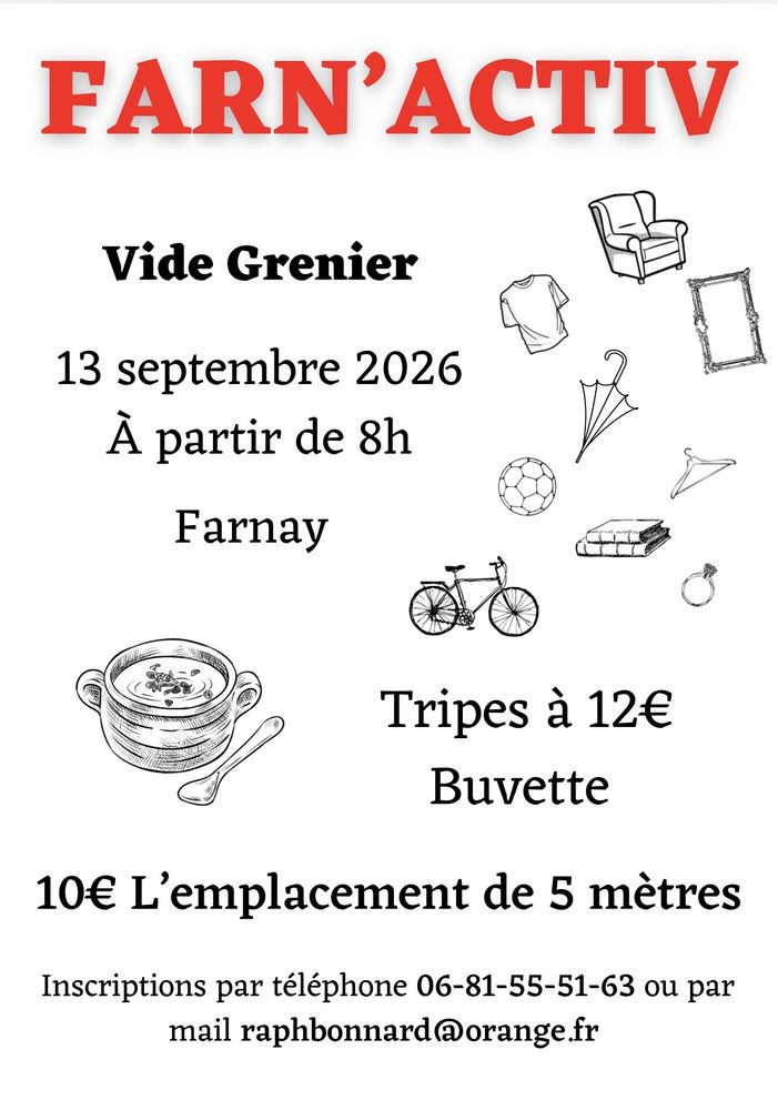 VIDE-GRENIER FARNAY 0 Farnay (42)