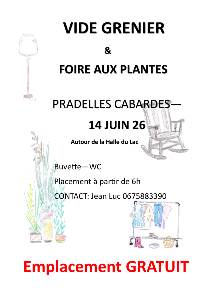 Vide grenier et Foire aux plantes 0 Pradelles-Cabard�s (11)
