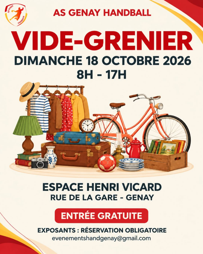 Vide grenier de l'AS Genay Handball 0 Genay (69)