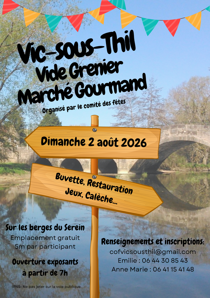 Vide grenier et march&eacute; gourmand 
0 Vic-sous-Thil (21)