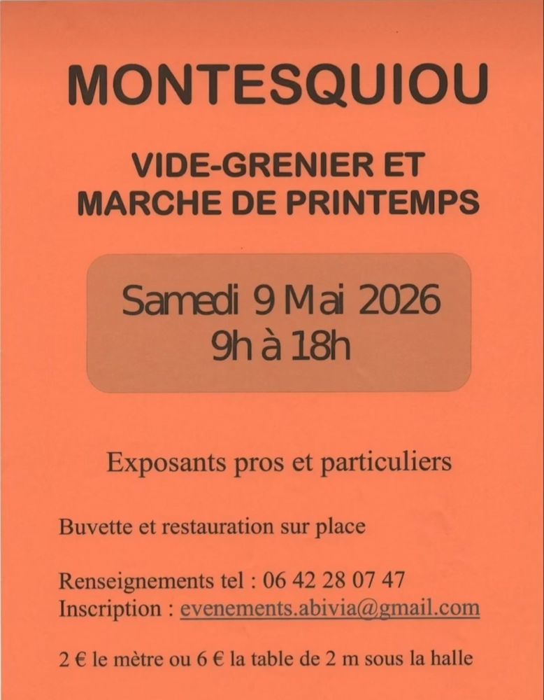 Vide grenier et march&eacute; de printemps 0 Montesquiou (32)