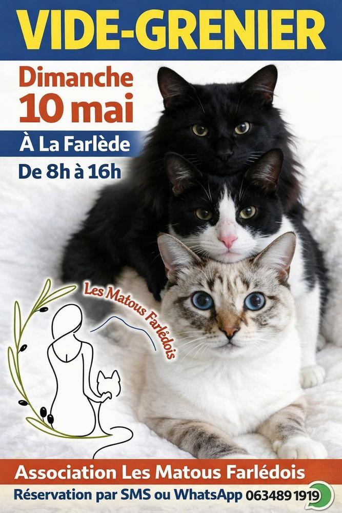 VIDE-GRENIER " LES MATOUS - Entr&eacute;e gratuite pour le public
0 La Farl�de (83)