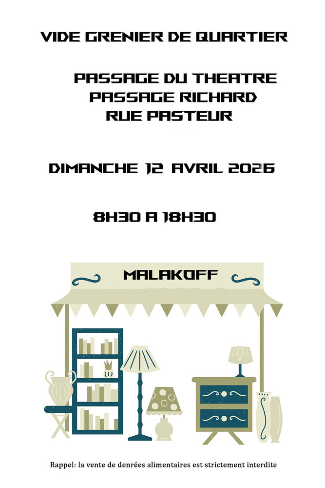 vide grenier de quartier 0 Malakoff (92)