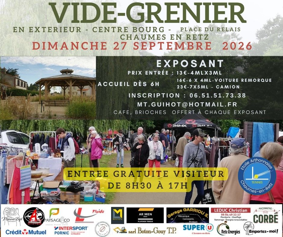 VIDE GRENIER DU RELAIS 0 Arthon-en-Retz (44)